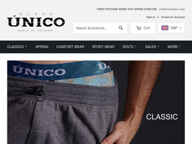 unicounderwearuk.com homepage screenshot