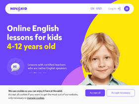 'novakidschool.com' screenshot