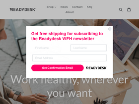 Thereadydesk homepage screenshot