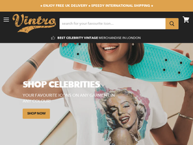 Vintro homepage screenshot