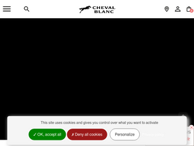 'laines-cheval-blanc.com' screenshot