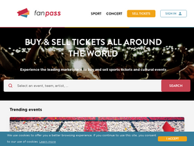 'fanpass.co.uk' screenshot