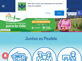 'comfamiliarnarino.com' screenshot