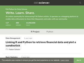 'datascienceplus.com' screenshot