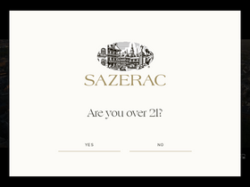 'sazerac.com' screenshot