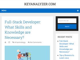 'keyanalyzer.com' screenshot