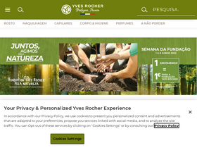 'yves-rocher.pt' screenshot