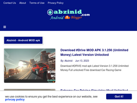 'abzinid.com' screenshot