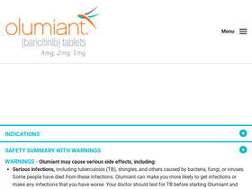 'olumiant.com' screenshot