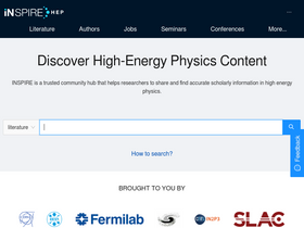 'inspirehep.net' screenshot