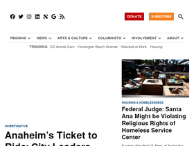 'voiceofoc.org' screenshot