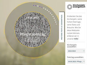 'kirchenjahr-evangelisch.de' screenshot