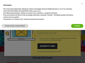'comet.it' screenshot