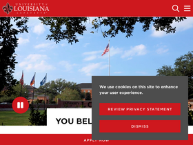 'louisiana.edu' screenshot