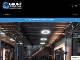 gruntnutrition.com.au homepage screenshot