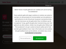 'beterhoren.nl' screenshot