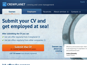 'crewplanet.eu' screenshot