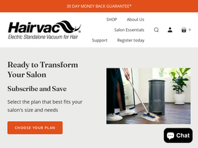 hairvac.com.au homepage screenshot