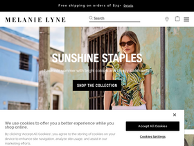 'melanielyne.com' screenshot