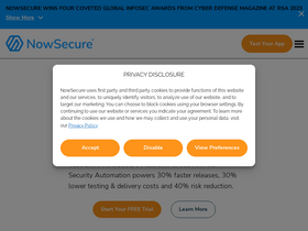 'nowsecure.com' screenshot