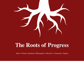 'rootsofprogress.org' screenshot