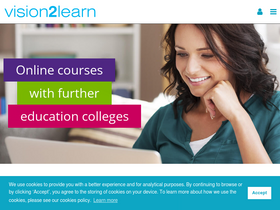 'vision2learn.net' screenshot