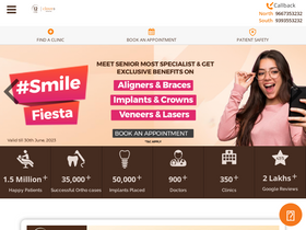 'clovedental.in' screenshot