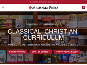 'memoriapress.com' screenshot