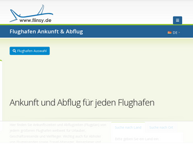 'flugplandaten.de' screenshot