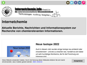 'internetchemie.info' screenshot
