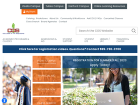 'cos.edu' screenshot