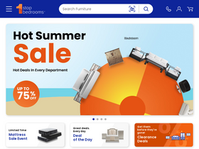 'support.1stopbedrooms.com' screenshot