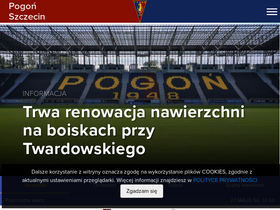 'pogonszczecin.pl' screenshot