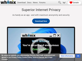 'whonix.org' screenshot