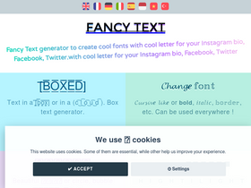 'fancy-text.net' screenshot