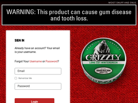 'mygrizzly.com' screenshot