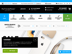 'mytrendyphone.eu' screenshot