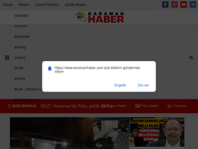 'karamanhaber.com' screenshot