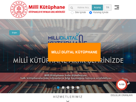 'millikutuphane.gov.tr' screenshot