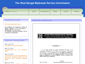 'wbmsc.co.in' screenshot