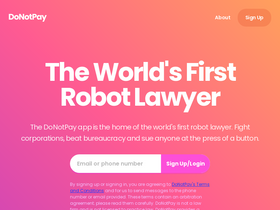 DoNotPay - AI-driven legal tool fighting fees, protecting privacy, saving money.