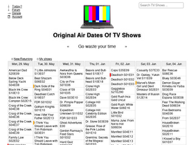 'airdates.tv' screenshot