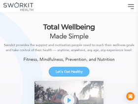 'sworkit.com' screenshot