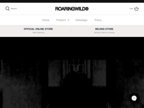 roaringwild.com homepage screenshot