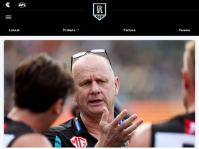 'portadelaidefc.com.au' screenshot