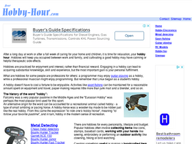 'hobby-hour.com' screenshot