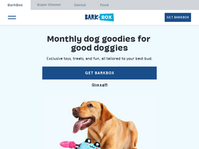 'barkbox.com' screenshot
