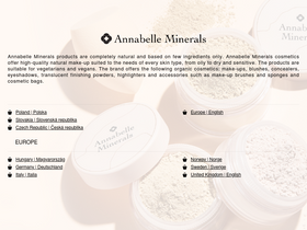 'annabelleminerals.com' screenshot