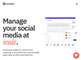 'sendible.com' screenshot