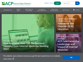 'acponline.org' screenshot